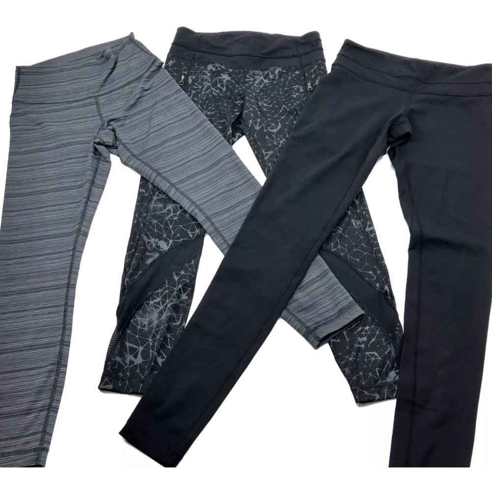 WOMENS LULULEMON LOT OF 3 TIGHTS LEGGINGS